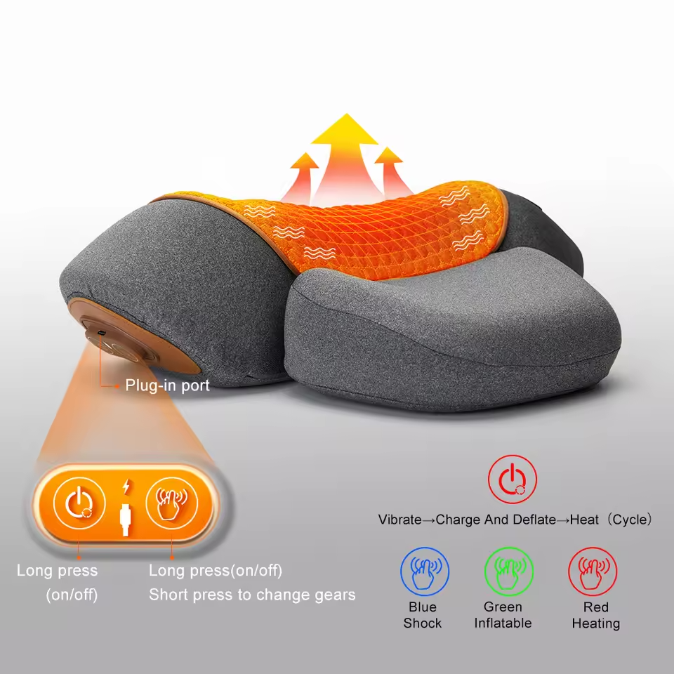 3-In-1 Neck Massager - Heating & Traction Device