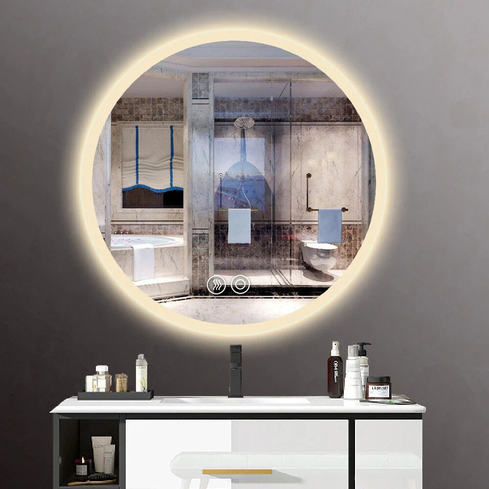 LED Illuminated Bathroom Mirror Anti-Fog Demist
