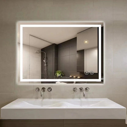 LED Illuminated Bathroom Mirror Anti-Fog Demist